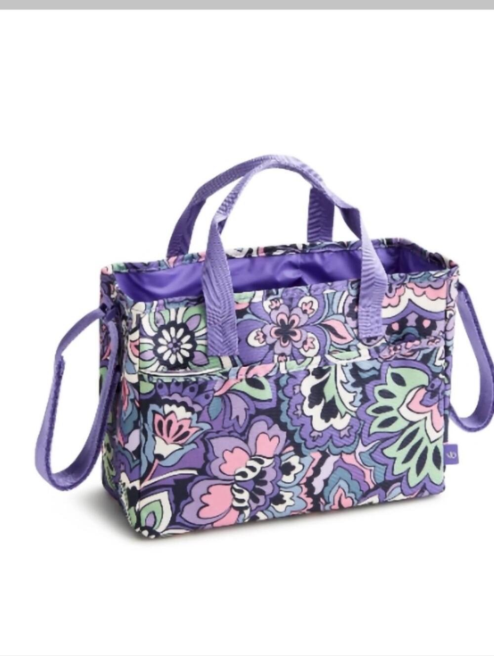 Vera Bradley Purple Floral Tote Bag